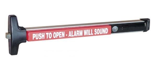 Detex V-40xEBxW Rim Panic Exit Device Standard Door Stile With Exit Alarm 36